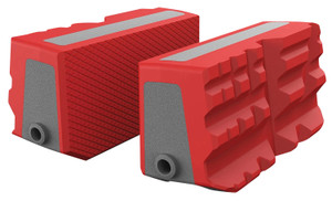 Real Avid AVSFJMF SmartJaws MultiFit Sleeves Reversible GrayRed Rubber Overmold Fits Master Gun Vise - AVSFJMF