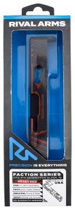 Rival Arms RARA12G206A Faction Series Slide A1 with Docter Cut Cerakote Ready Red 174 Stainless Steel for Glock 19 Gen4 - RARA12G206A