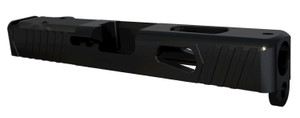 Rival Arms RA10G205A Precision Slide A1 Docter Cut Black QPQ Case Hardened 174 Stainless Steel for Glock 19 Gen3 - RA10G205A Rival Arms RA10G205A Precision Slide A1 Docter Cut Black QPQ Case Hardened 174 Stainless Steel for Glock 19 Gen3 - RA10G205A