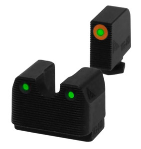 Rival Arms RA4A231G InLine MOS Night Sights for G17G19  Green Tritium Orange Outline Front SightGreen Tritium White Outline Rear Sight - RA4A231G Rival Arms RA4A231G InLine MOS Night Sights for G17G19  Green Tritium Orange Outline Front SightGreen Tritium White Outline Rear Sight - RA4A231G