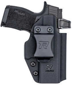 Rounded Gear RGUNVRSLCMPCTBLK Universal Kydex  IWB Black Kydex Belt Clip Fits Compact Sized Handguns Right Hand - RGUNVRSLCMPCTBLK