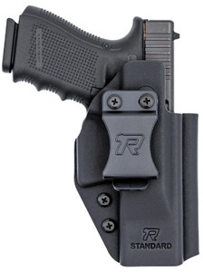 Rounded Gear RGUNVRSLSTNDRDBLK Universal Kydex  IWB Black Kydex Belt Clip Fits Standard Sized Handguns Right Hand - RGUNVRSLSTNDRDBLK