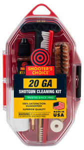 Shooters Choice SRS20 Shotgun Cleaning Kit 20 GaugeRed Plastic Case - SRS20 Shooters Choice SRS20 Shotgun Cleaning Kit 20 GaugeRed Plastic Case - SRS20