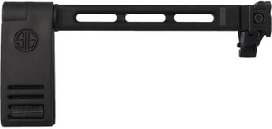 Sig Sauer 8901672 Pivoting Contour Brace  Black FixedFolding with Locking Hinge Mounts to 1913 Pic. Interface Designed for Sig MCXMPX - 8901672 Sig Sauer 8901672 Pivoting Contour Brace  Black FixedFolding with Locking Hinge Mounts to 1913 Pic. Interface Designed for Sig MCXMPX - 8901672