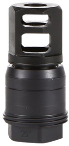 Sig Sauer SL55612X2825DEGM ClutchLok QD Muzzle Brake Black Stainless Steel with 12 28 tpi Threads for 5.56mm 25 Degree Taper - SL55612X2825DEGM