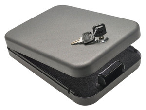 SnapSafe 75200 Lock Box Large Key Entry Black Steel Holds 1 Handgun 9.50 L x 6.50 W x 1.75 D - 75200 SnapSafe 75200 Lock Box Large Key Entry Black Steel Holds 1 Handgun 9.50 L x 6.50 W x 1.75 D - 75200
