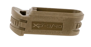 Springfield Armory XDS5902MFDE Backstrap Sleeve  made of Polymer with Flat Dark Earth  1 Piece Design for 9mm Luger Springfield XDS with 2 Backstrap  34 Barrel - XDS5902MFDE