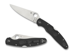 Spyderco C07PBK4 Police 4 Lightweight 4.39 Folding Plain Satin VG10 SS BladeBlack Textured FRN Handle Includes Pocket Clip - C07PBK4 Spyderco C07PBK4 Police 4 Lightweight 4.39 Folding Plain Satin VG10 SS BladeBlack Textured FRN Handle Includes Pocket Clip - C07PBK4