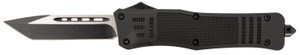 Steel River Knives T620BT Spartan  3.75 Tanto BlackSilver Blade 5.5 Black Aluminum Zinc Alloy Handle - T620BT