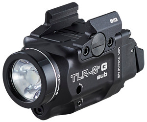 Streamlight 69437 TLR8 wLaser Black Anodized Green Laser 5.0 mW500 Lumens Output 510530nm Wavelength Fits Sig Sauer P365P365XL - 69437