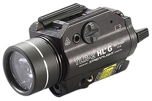 Streamlight 69265 TLR2 HL G Gun Light  Black Anodized 1000 Lumens White LED Red Laser - 69265