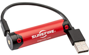 SureFire SF18650B 18650B Battery  RedBlack 3.6 Volts 3500 mAh 1 Single Pack Rechargeable - SF18650B