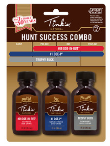 Dead Down Wind W6000 Hunt Success Kit Natural Deer Attractant DoeInRutDoeP Trophy Buck Scent Bottle - W6000