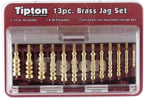 Tipton 749245 Jag Set  MultiCaliber 832540 Thread Brass 13 Pieces Includes Storage Box - 749245