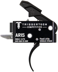 TriggerTech AR0SBB33NNP Competitive  Pro Curved SingleStage 3 lbs Fixed for AR15 - AR0SBB33NNP
