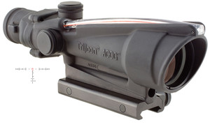 Trijicon 100153 ACOG  Black Hardcoat Anodized 3.5x35mm Illuminated Red Horseshoe .2235.56 BDC Reticle - 100153