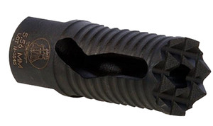 Troy Ind SBRAMED05BT00 Medieval Muzzle Brake Black Steel with 1228 tpi Threads 2.25 OAL for 5.56x45mm NATO ARPlatform - SBRAMED05BT00 Troy Ind SBRAMED05BT00 Medieval Muzzle Brake Black Steel with 1228 tpi Threads 2.25 OAL for 5.56x45mm NATO ARPlatform - SBRAMED05BT00