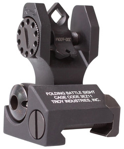 Troy Ind SSIGDOARFBT00 Rear Folding BatteleSight Dioptic Black Hardcoat Anodized for AR15 - SSIGDOARFBT00 Troy Ind SSIGDOARFBT00 Rear Folding BatteleSight Dioptic Black Hardcoat Anodized for AR15 - SSIGDOARFBT00