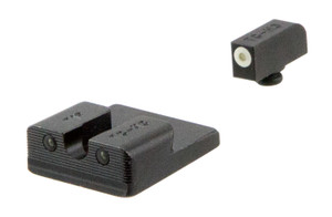 TruGlo TG231T2W Tritium Pro  Black  Green Tritium White Outline Front Sight Green Tritium Rear Sight - TG231T2W