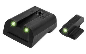 TruGlo TG231K Tritium  Black  Green Tritium Front Sight Green Tritium Rear Sight - TG231K