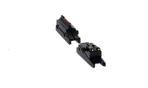 Truglo TG944A Pro Magnum GobbleDot Browning Maxus Silver RedGreen Fiber Optic Black 14 Rib - TG944A