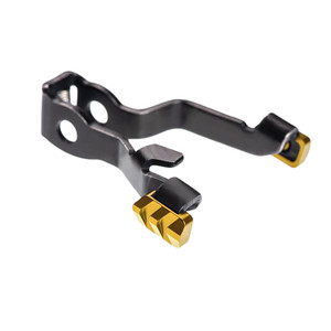 Tyrant Cnc TDGSTOP5GOLD Extended Slide Release  9mm Glock Gen5 Gold 6061 Aluminum - TDGSTOP5GOLD