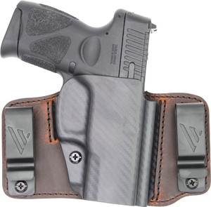 Versacarry INS201G43 Insurgent Deluxe IWBOWB Brown Polymer Belt Clip Fits Glock 43 Right Hand - INS201G43