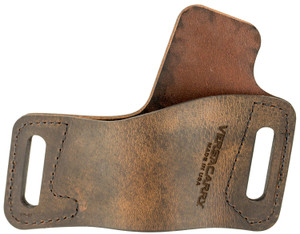Versacarry WBOWB21 Protector S1 OWB Distressed Brown Leather Belt Slide Fits Beretta 92FS Right Hand - WBOWB21