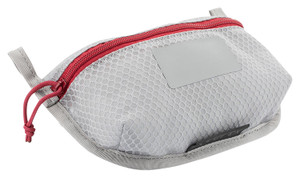 Vertx VTX5195AGYNA Overflow Pouch 2 pk Small Size made of White Nylon with Mesh  Red Accents YKK Zipper  Durable Hook Back Panels 5 W x 5 H Dimensions - VTX5195AGYNA