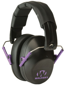 Walkers GWPFPM1BKPU Pro Low Profile Passive Muff 22 dB Over the Head BlackPurple Accent Polymer - GWPFPM1BKPU Walkers GWPFPM1BKPU Pro Low Profile Passive Muff 22 dB Over the Head BlackPurple Accent Polymer - GWPFPM1BKPU