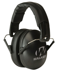 Walkers GWPYWFM2BLK Folding Muff  23 dB Over the Head Black Polymer Fits YouthWomen - GWPYWFM2BLK