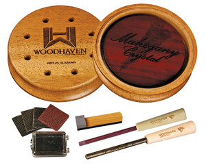 Woodhaven WH355 Mahogany Crystal  Friction Call Attracts Turkeys Natural GlassWood - WH355