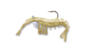Vudu - Vudu Shrimp Jr 3in 1/8oz 2pk Bone/gold  -