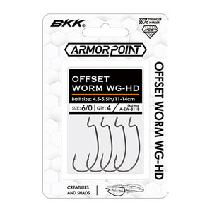 BKK - Armor Point Hook Offset Worm Wg-hd 6/0 4p -