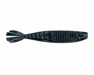 Netbait - Hextek Whip Tail Shad 4.5in 7in Black Blue Fla -
