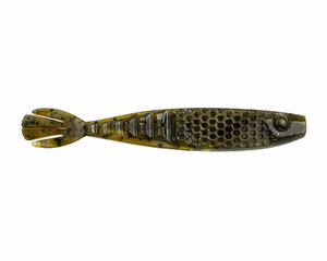 Netbait - Hextek Whip Tail Shad 4.5in 7in Green Pumpkin -