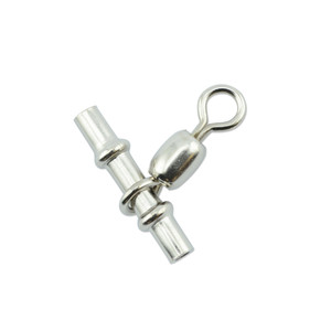 AFW - Brass Sleeve Swivels Ni Sz3 100lb 1.6mm 10pk - AFW - Brass Sleeve Swivels Ni Sz3 100lb 1.6mm 10pk -