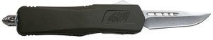 Great Lakes Firearms Glkmdsmtodg Glfa Medium 3.50 Otf Plain Steel Blade Od Green Cerakote Aluminum Handle - GLKMDSMTODG