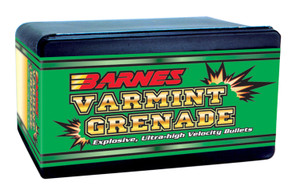 Barnes Bullets 30171 Varmint Grenade Ultra High Velocity 22cal 36gr Flat Base Hollow Point 100box - 30171