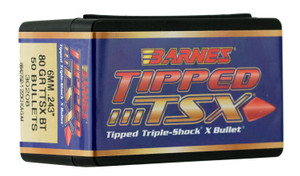 Barnes Bullets 30208 Tipped Tsx 6mm 80gr Boat Tail 50box - 30208