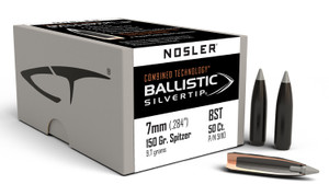 Nosler 51110 Ballistic Silvertip 7mm 150gr Spitzer Point 50box - 51110
