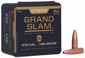 Speer 1465 Grand Slam 270cal 130gr Soft Point 50 Per Box5 Case - 1465