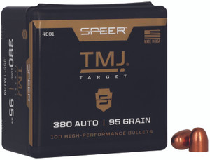 Speer 4001 Tmj 380acp 95gr Total Metal Jacket 100 Per Box5 Case - 4001