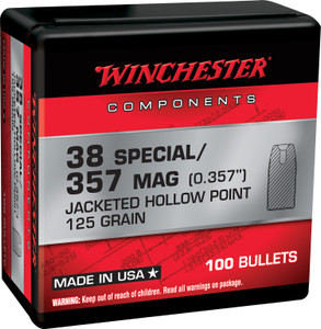 Winchester Ammo Wb38hp125x Centerfire Handgun Reloading 38special 125gr Jacketed Hollow Point 100 Per Box10 Case - WB38HP125X