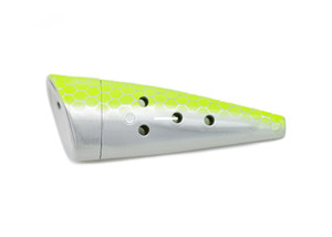 Yakima Bait 2825 SILCS Cut Plug - 2.5", Silver Chartreuse Scale - 2825 SILCS Yakima Bait 2825 SILCS Cut Plug - 2.5", Silver Chartreuse Scale - 2825 SILCS