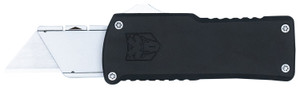 Cobratec Ctotfutblk Utility Otf Plain Aluminum Blade 3.38 Black Aluminum Handle