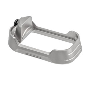 Tyrant Cnc Tdg17mwg3greyblackscre Magwell Fits Glock 17 Gen 3 Grey Aluminum
