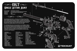 Tekmat Tekr17saa Cleaning Mat Blackwhite Rubber 11x17 Colt Revolver Army Parts Diagram