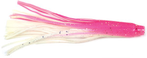 Billfisher TT62-PW Tuna Tail Skirt - 6", Pink/White/Silver Flake, 2/Pack - TT62-PW