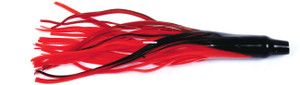 Billfisher TT62-RBK Tuna Tail Skirt - 6", Red/Black, 2/Pack - TT62-RBK